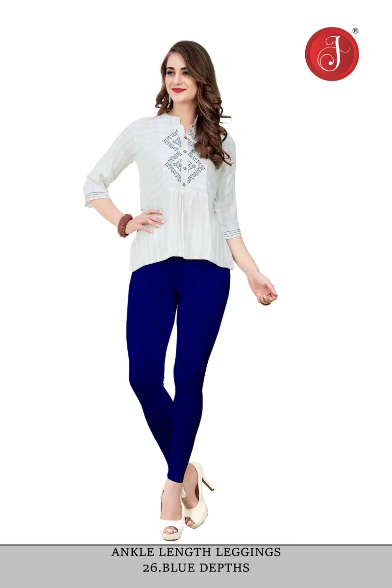 Ankle Cotton Lycra Leggings Western Catalog