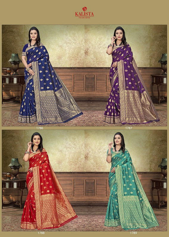 Kalista Ballika 2 Fancy Designer Banarasi Silk Festive Wear Latest Saree Collection
