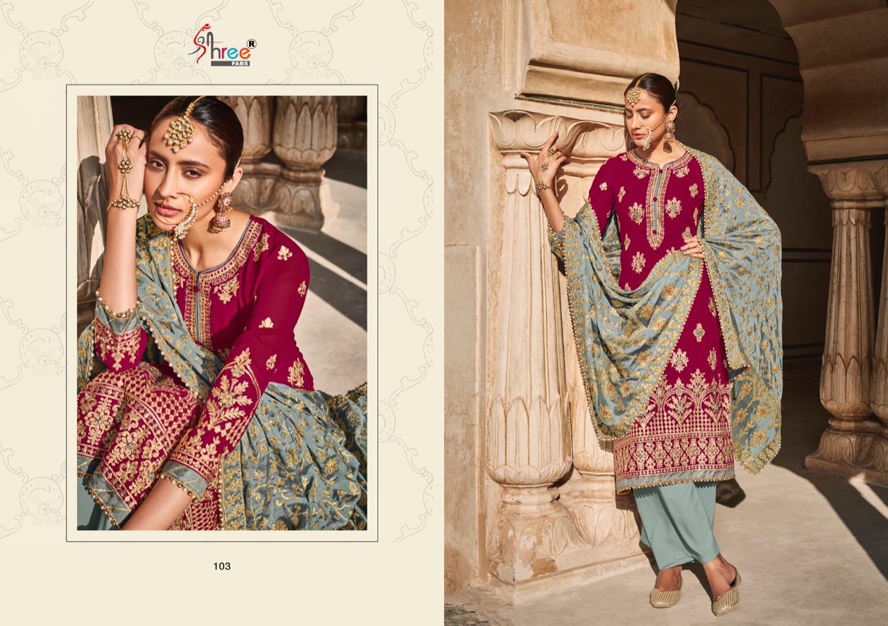 Shree Mutiyar Remix Designer Fancy Festive Wear Heavy Weightless Georgette Salwar Kameez Collection
