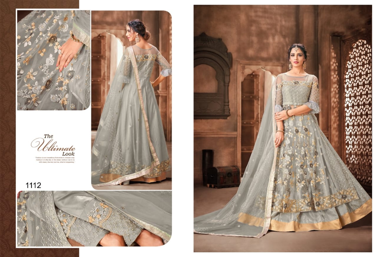 Nazneen 1111 Series Latest Collection Of Heavy Designer Full Heavy Thread Embroidery Work Salwar  Suit Collection 
