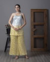 Tcs 114 Yellow And Blue Silk Designer Readymade Suits Wholesale Price