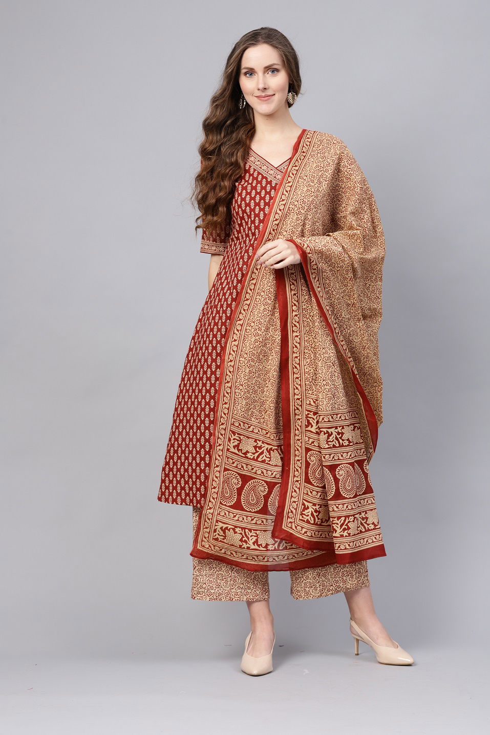 Era Rubi 5 Latest Designer Casual Wear Festive Wear Printed Ready Made Kurti With Plazzo Style Bottom Collection
