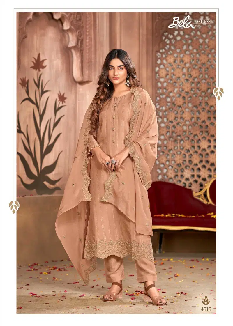 Riyaaz By Bela Silk Traditional Wear Stylish Dress Material Bulk Orders In India