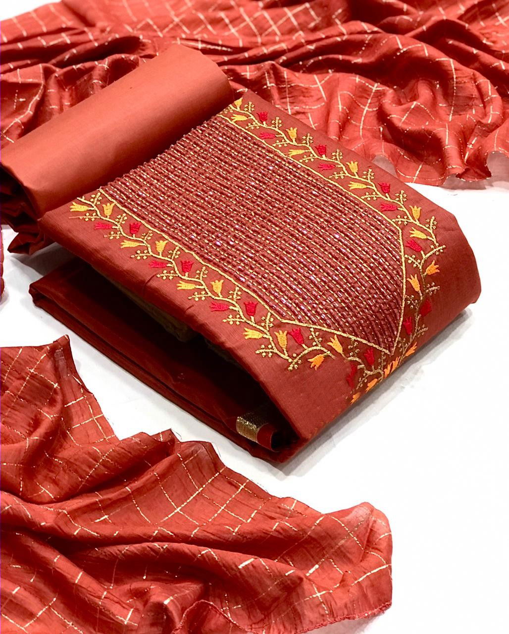 Bulbul Designer Suits 1 Neck Work Casual Wear Dress Material Collection
