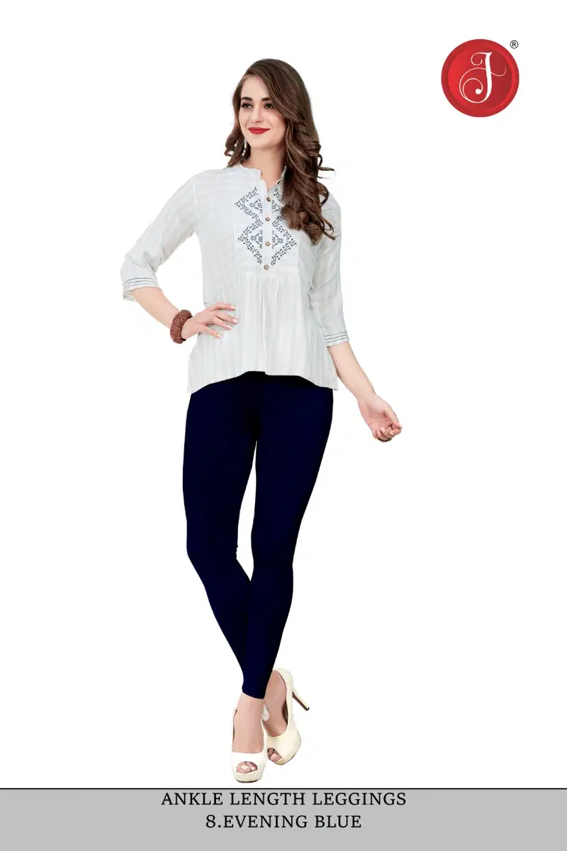 Ankle Cotton Lycra Leggings Western Catalog