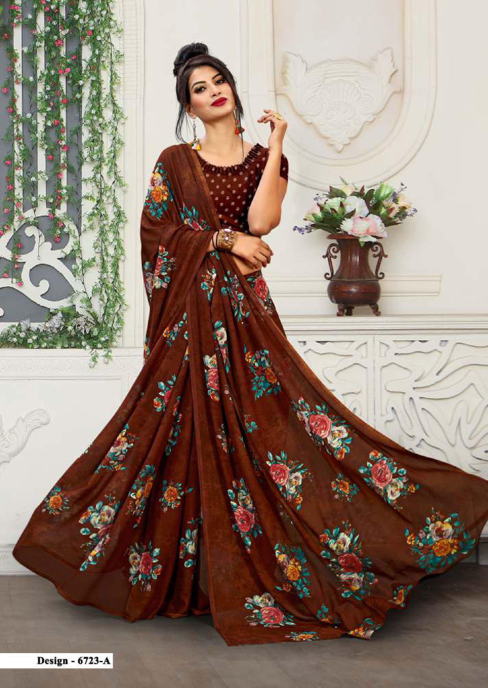 Pankhuri Plus 25 Latest fancy Heavy Rennial Regular Wear Printed Saree Collection

