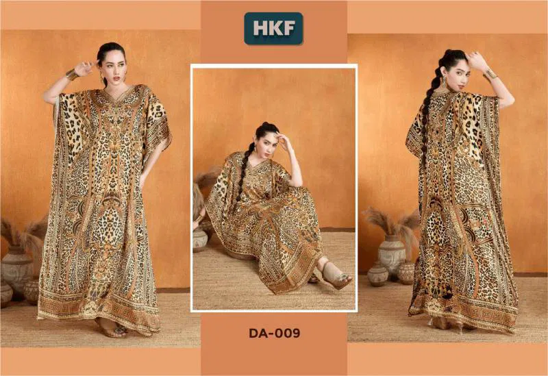 Hkf Dua Vol 2 Soft Satin Printed Fancy Kaftan Orders In India