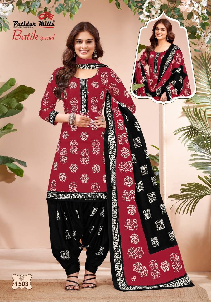 Batik Special Vol 15 By Patidar Cotton Dress Material Wholesale Price In Surat