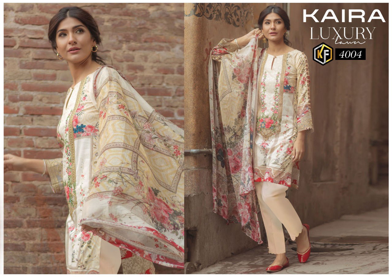 Keval Kaira Luxury 4 Latest Fancy Designer Casual Regular Wear Printed Karachi Cotton Dress Material Collection