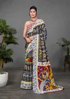 Bt 7104 Block Printed Stylish Cotton Sarees Wholesalers In Delhi
