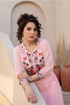 Tanyaa P 321 Mul Cotton With Handwork Touchup Kurti With Bottom Wholesale Clothing Distributors In India
