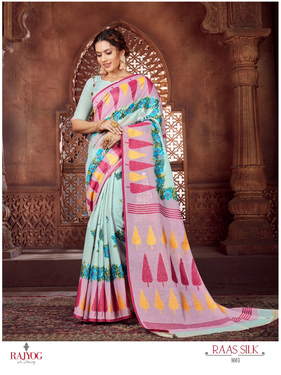 Rajyog Raas Silk Latest Traditional Festive Wear Designer Soft Cotton Saree Collection 