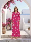 Glamour Vol 2 By Ossm Rayon Discharge Printed Ladies Co Ord Set