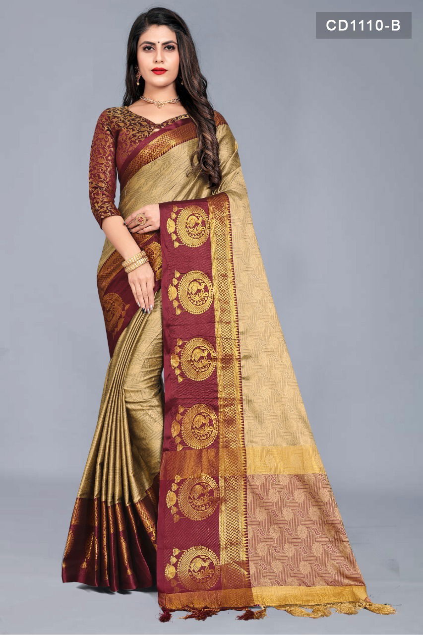 Rich Pallu 1110 New Ethnic Wear Cotton Silk Latest Saree Collection