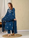 Naisha K 218 Cotton Embroidered Kurti With Bottom Dupatta Wholesale Price In Surat