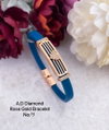 AD Diamond Rose Gold Fancy Bracelets Accessories Catalog