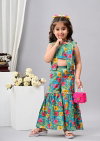Naisha Kids 03 Cotton Kids Kurta Sharara With Jacket Wholesale Market In Surat