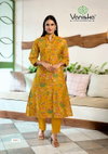 Flower Velly Vol 1 By Vaniska Aline Cut Surat Kurti With Bottom Wholesale Market
