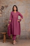 Naisha K 335 Cotton Embroidered Work Kurti With Pant Dupatta Suppliers In India