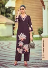 Harmeen By Woodee Rayon Printed Kurti With Bottom