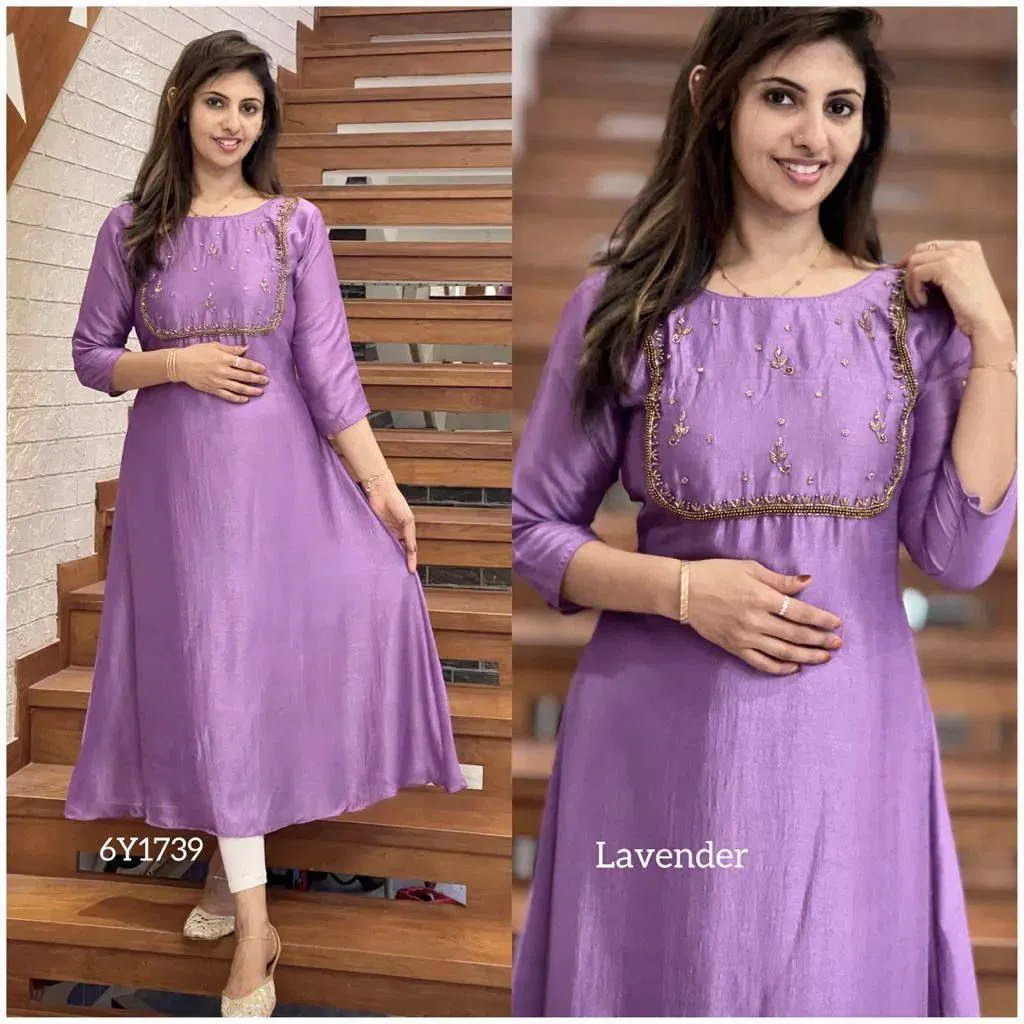 Festive Special Vichitra Designer Kurtis Catalog