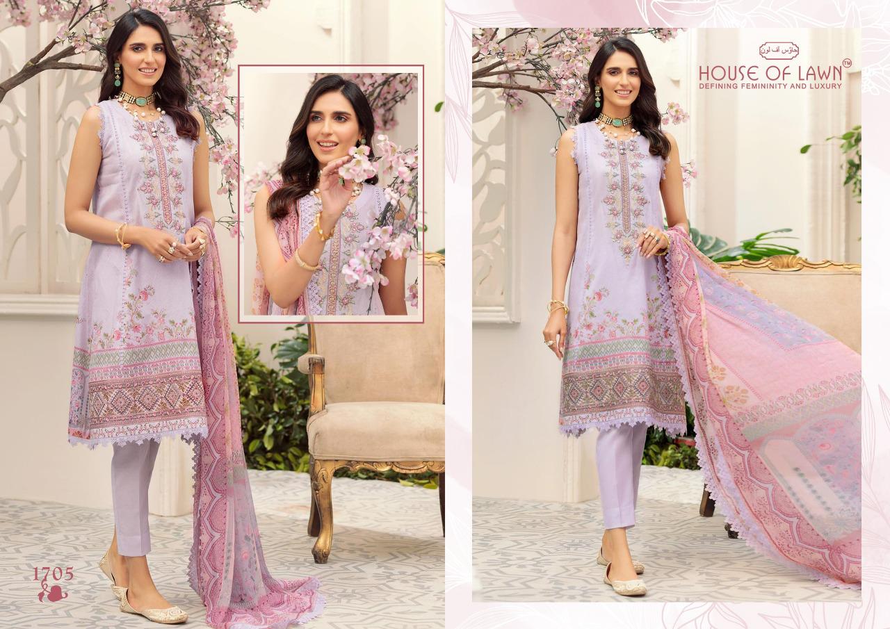 House Of Lawn Noor Fancy Wear Lawn Cotton Pakistani Salwar Kameez Collection