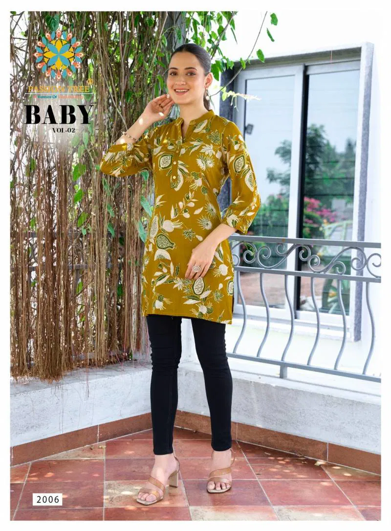 Baby Vol 2 By Passion Tree Rayon Short Tops Wholesale In India