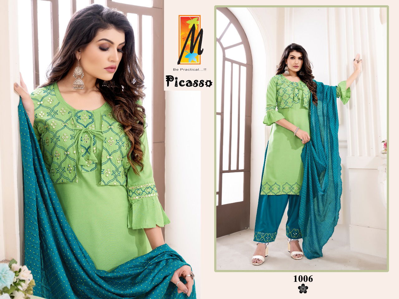 Master Picasso Fancy Casual Daily Wear Rayon Ready Made Collection