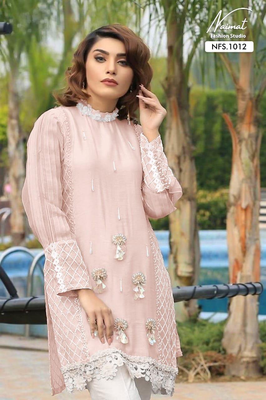 Naimat Fashion Studio 1012 Georgette Fancy Party Wear Top With Bottom Collection
