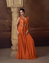 Silky By Sayuri Designer Chinon Silk Embroidery Indo Western Orders In India