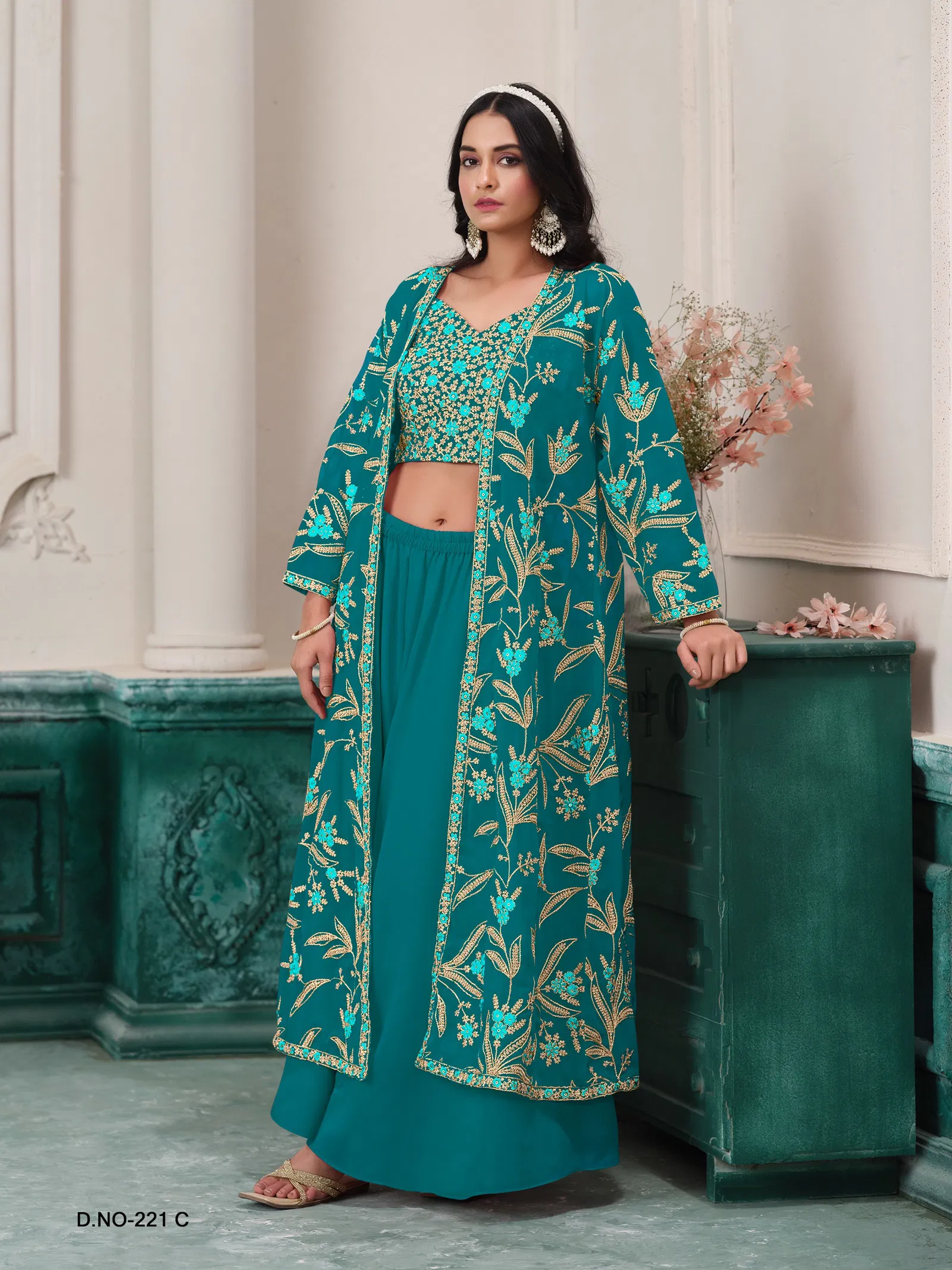 Aanaya Vol 221 By Dani Faux Georgette Designer Salwar Kameez Wholesale Online