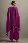 Ethnic Silk Blend Embroidery Ladies Plazzo Suits