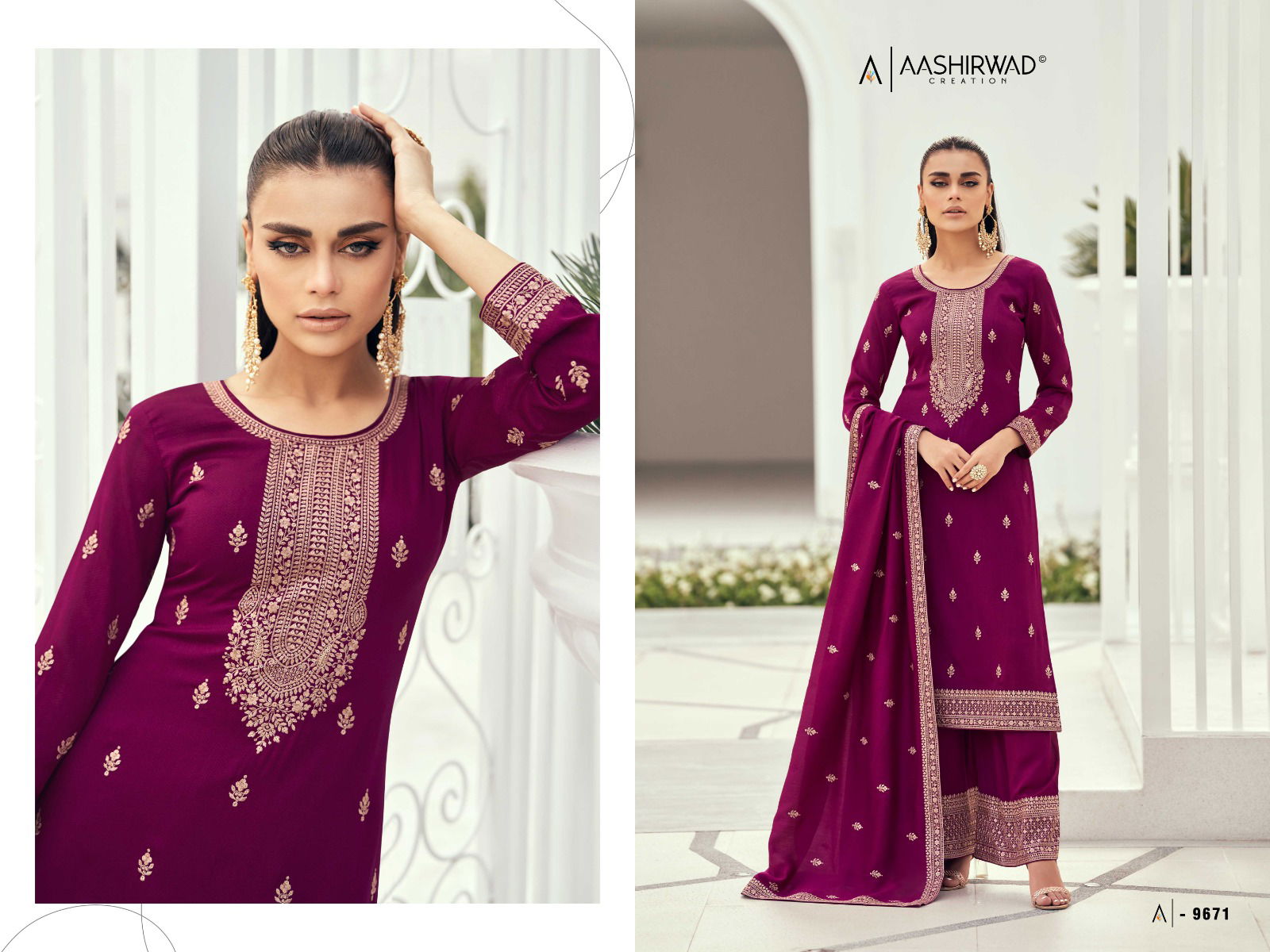 Preet By Aashirwad Silk Salwar Suit Catalog