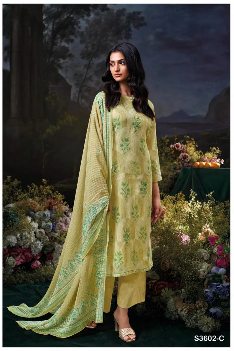 Gigi By Ganga Cotton Mal Printed Embroidered Salwar Kameez Bulk Orders In India