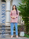 Evara Vol 1 By Radhika Rayon Foil Printed Ladies Short Top Suppliers In India
