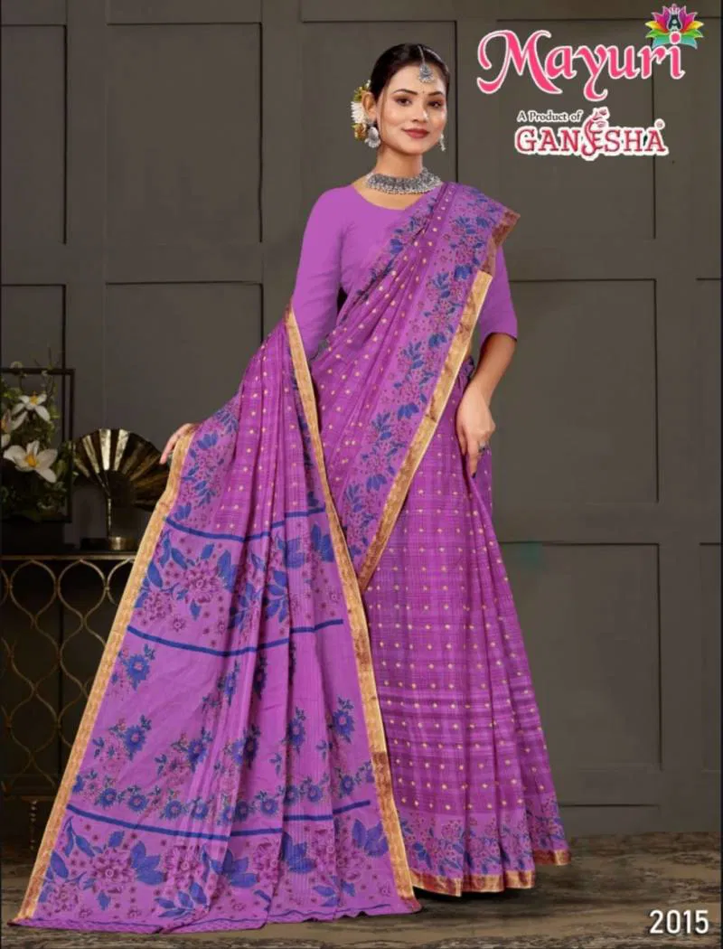 Mayuri Vol 2 By Ganesha Cotton Printed Casual Wear Saree Wholesale Market In Surat
