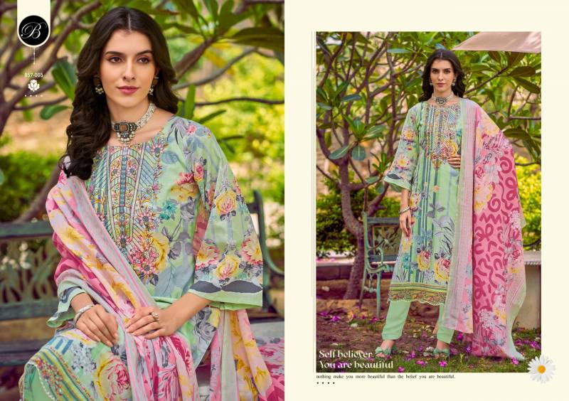 Yasmin By Belliza Cotton Digital Printed Dress Material Wholesale In India