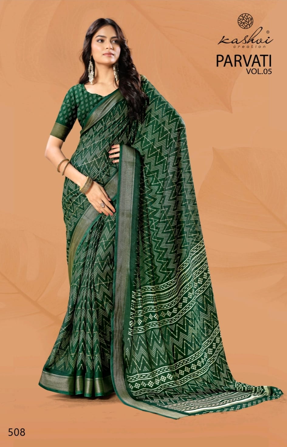 Parvati Vol 5 By Kashvi Jacquard Daily Wear Saree Wholesale Market In Surat