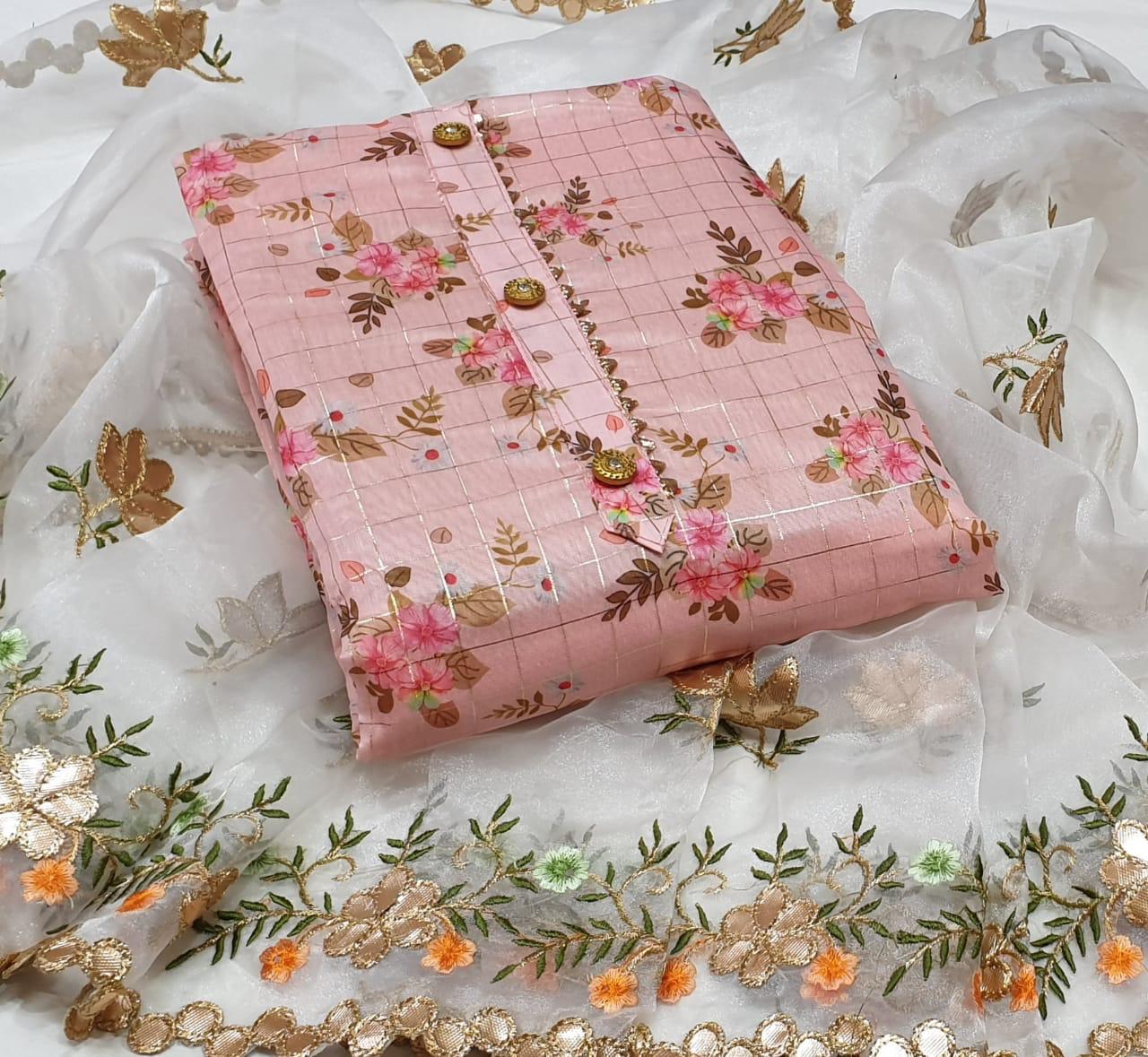 Malang New Modal Chex Print Designer Festive Wear Dress Material Collection 