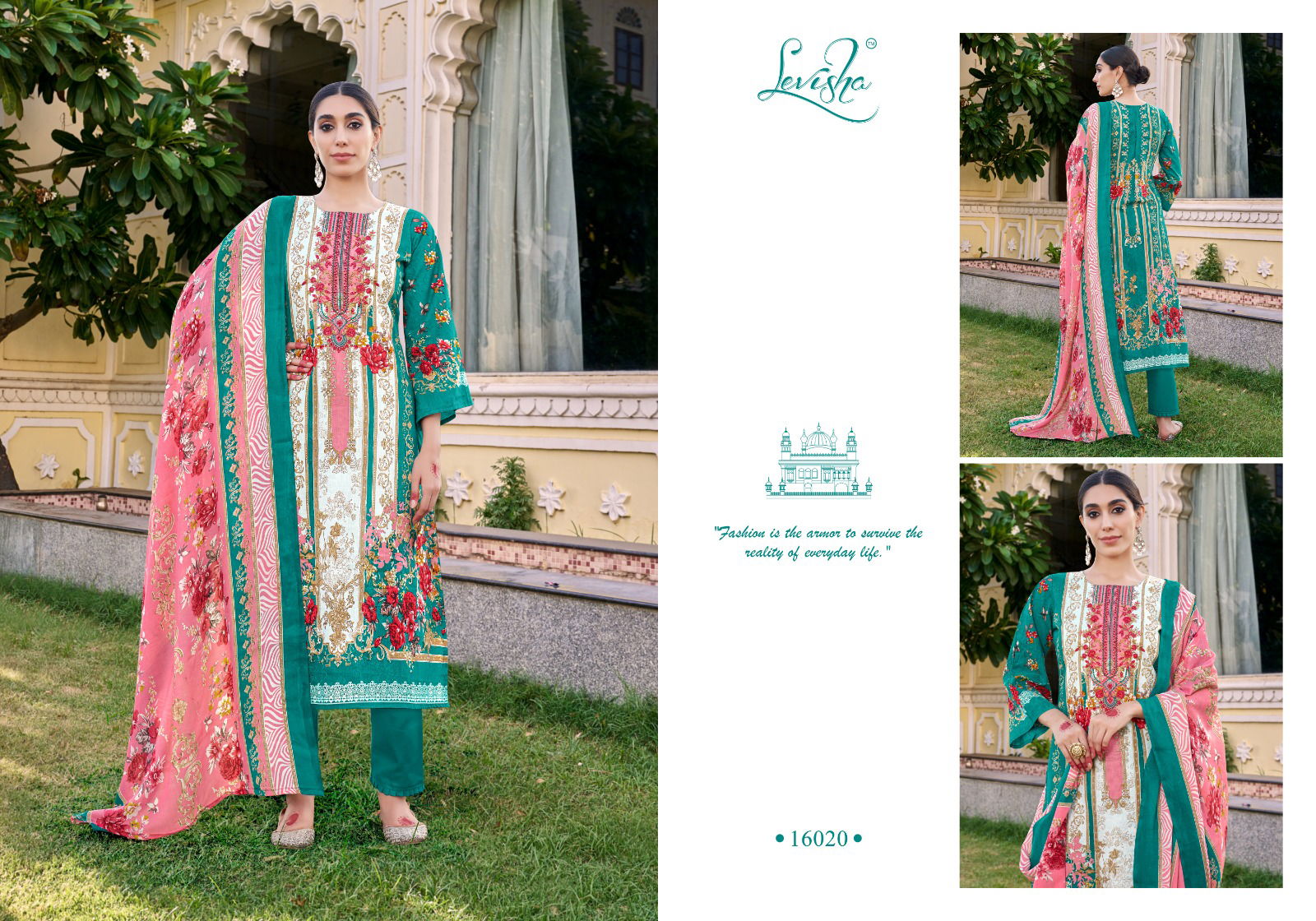 Naira Nx Vol 16 By Levisha Cambric Cotton Printed Dress Material Exporters In India