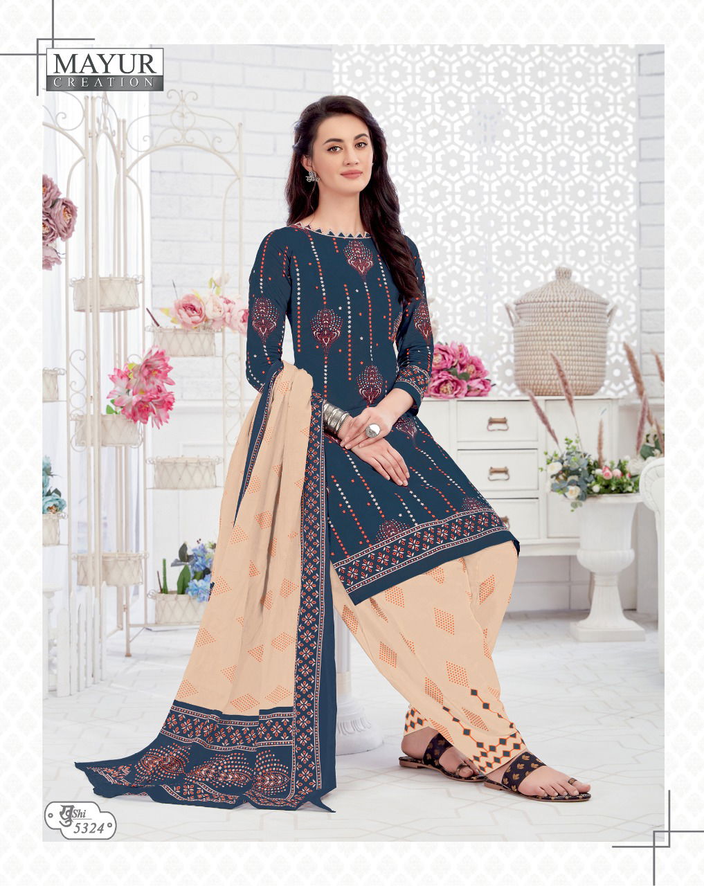Mayur Khusi 53 Latest Designer Printed Pure Cotton Slawar Suit Collection 