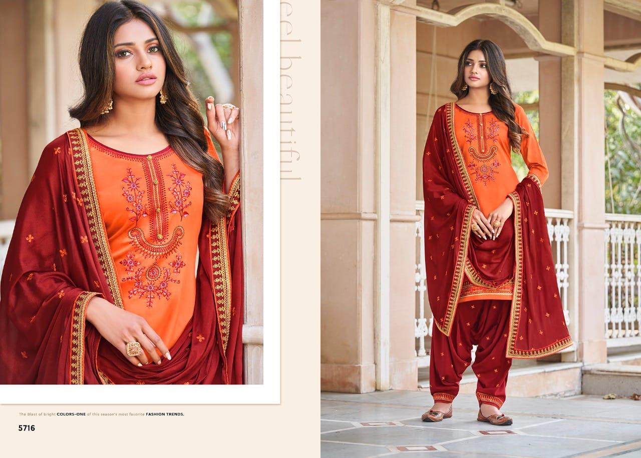 Kessi Patiyala House 83 Latest Fancy Casual Wear Jam Silk With work Designer Dress Materials Collection
