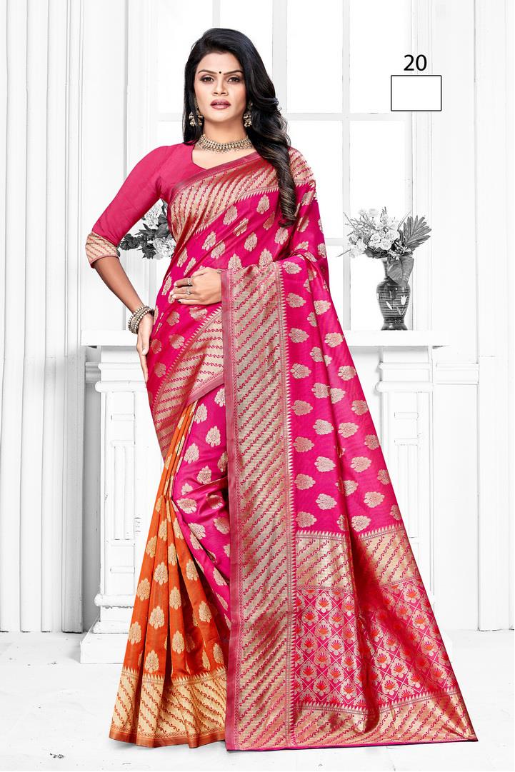 Prakruti Silk 1 Exclusive Wedding Wear Designer Banarasi Jacquard Silk Saree Collection