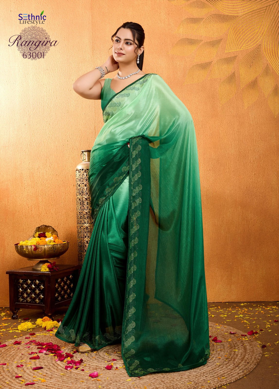 Rangira By Sethnic Chinnon Party Wear Saree Wholesale Shop In Surat