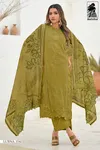 Lubna By Sahiba Organza Silk Embroidery Dress Material Orders In India