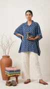 K 924 Vol 2 By Naisha Cotton Printed Kaftan Style Shirt Ladies Tops

