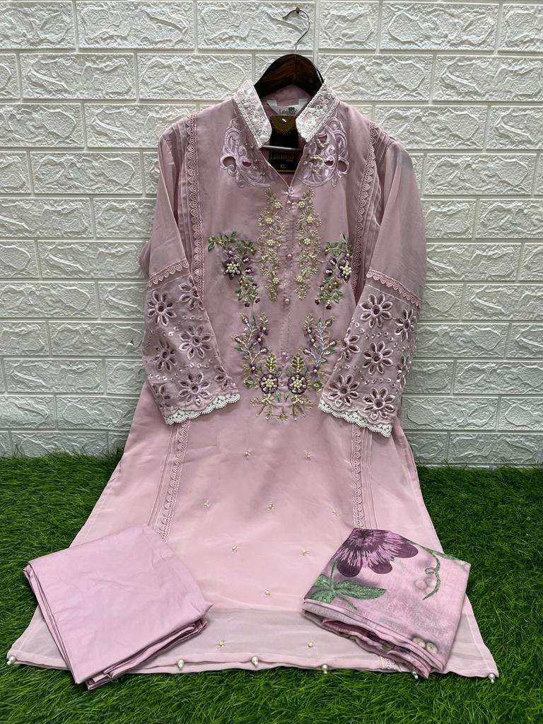 Luxuria 1319 Georgette Kurti With Bottom Dupatta Catalog