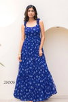 Lucaya Vol 26 By Lucaya Fuax Georgette Printed Flair Ethnic Wholesale Gown In India