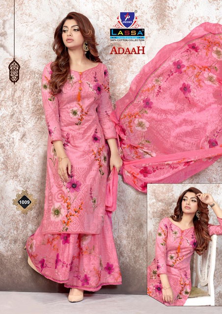 Lassa Adaah Latest Daily Wear Printed Pure Cottom Dress Material Collection 