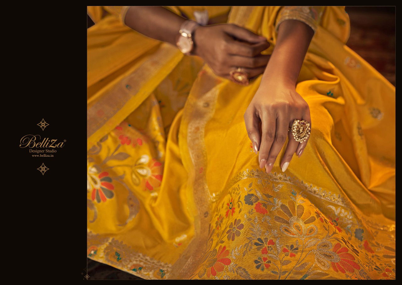 Saarang By Belliza Designer Dola Silk Dress Material Catalog